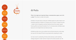 Desktop Screenshot of dbmediarelations.com